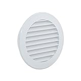 Rejilla De Ventilación Redonda De Plástico Y Protección Para Desagües-, Blanco