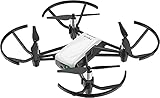 Ryze Dji Tello Mini Dron Ideal para Videos Cortos con Tomas EZ, Gafas VR y Compatibilidad con Dispositivos de Juego, Transmisión HD de 720p y Alcance de 100 Metros, Negro/ Blanco