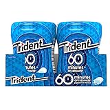 Trident Menta- Chicles sin Azúcar con Sabor a Menta - 6 Botes de 72 g